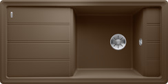 BLANCO FARON XL 6 S, SILGRANIT, nutmeg, w/o drain remote control, w/o accessories, reversible, 600 mm min. cabinet size