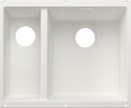 BLANCO SUBLINE 340/160-U, SILGRANIT, blanc, vidage manuel, Cuve principale à droite, 600 mm Taille sous meuble min.
