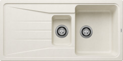BLANCO SONA 6 S, SILGRANIT, soft white, w/o drain remote control, w/o accessories, reversible, 600 mm min. cabinet size