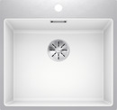 BLANCO SUBLINE 500-IF/A SteelFrame, SILGRANIT, white, w/o drain remote control, w/o bowl layout, 600 mm min. cabinet size