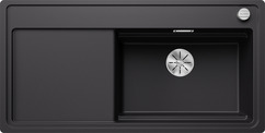 BLANCO ZENAR XL 6 S-F VapeurPlus, SILGRANIT, noir, incl. planche à découper verre, Cuve principale à droite, 600 mm Taille sous meuble min.
