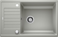 BLANCO ZIA XL 6 S Compact, SILGRANIT, pearl grey, with drain remote control, reversible, 600 mm min. cabinet size