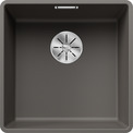 BLANCO SUBLINE 400-F, SILGRANIT, volcano grey, w/o drain remote control, w/o bowl layout, 500 mm min. cabinet size
