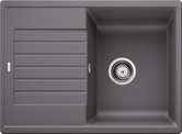 BLANCO ZIA 45 S Compact, SILGRANIT, rock grey, w/o drain remote control, reversible, 450 mm min. cabinet size