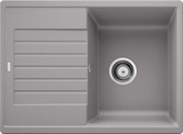 BLANCO ZIA 45 S Compact, SILGRANIT, alu metallic, w/o drain remote control, reversible, 450 mm min. cabinet size