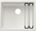 BLANCO ETAGON 500-U, SILGRANIT, white, w/o drain remote control, with accessories, w/o bowl layout, 600 mm min. cabinet size