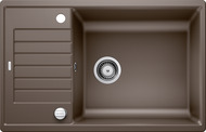 BLANCO ZIA XL 6 S Compact, SILGRANIT, coffee, with drain remote control, reversible, 600 mm min. cabinet size