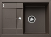 BLANCO METRA 45 S Compact, SILGRANIT, coffee, w/o drain remote control, reversible, 450 mm min. cabinet size