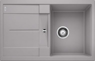 BLANCO METRA 45 S, SILGRANIT, alu metallic, w/o drain remote control, reversible, 450 mm min. cabinet size