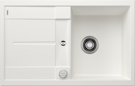 BLANCO METRA 45 S, SILGRANIT, white, with drain remote control, reversible, 450 mm min. cabinet size
