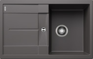 BLANCO METRA 45 S, SILGRANIT, rock grey, w/o drain remote control, reversible, 450 mm min. cabinet size