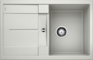 BLANCO METRA 45 S, SILGRANIT, pearl grey, w/o drain remote control, reversible, 450 mm min. cabinet size