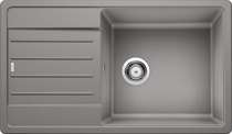 BLANCO LEGRA XL 6 S, SILGRANIT, alu metallic, w/o drain remote control, reversible, 600 mm min. cabinet size