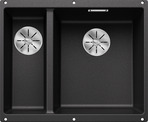 BLANCO SUBLINE 340/160-U, SILGRANIT, anthracite, w/o drain remote control, Bowl right, 600 mm min. cabinet size