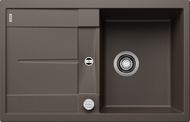 BLANCO METRA 45 S, SILGRANIT, coffee, with drain remote control, reversible, 450 mm min. cabinet size