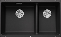 BLANCO SUBLINE 430/270-U, SILGRANIT, anthracite, w/o drain remote control, Bowl left, 800 mm min. cabinet size