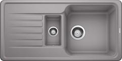 BLANCO FAVOS 6 S, SILGRANIT, alu metallic, w/o drain remote control, reversible, 600 mm min. cabinet size