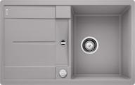 BLANCO METRA 45 S-F, SILGRANIT, alu metallic, with drain remote control, reversible, 450 mm min. cabinet size