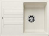 BLANCO ZIA 45 S Compact, SILGRANIT, soft white, w/o drain remote control, reversible, 450 mm min. cabinet size