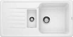 BLANCO FAVOS 6 S, SILGRANIT, white, w/o drain remote control, reversible, 600 mm min. cabinet size