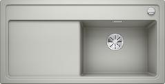 BLANCO ZENAR XL 6 S, SILGRANIT, pearl grey, incl. chopping board wood, Bowl right, 600 mm min. cabinet size
