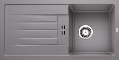 BLANCO FAVUM 45 S, SILGRANIT, alu metallic, w/o drain remote control, reversible, 450 mm min. cabinet size