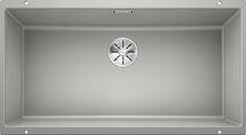 BLANCO SUBLINE 800-U, SILGRANIT, pearl grey, w/o drain remote control, w/o bowl layout, 900 mm min. cabinet size
