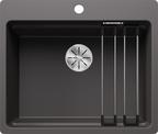 BLANCO ETAGON 6-F, SILGRANIT, rock grey, w/o drain remote control, with accessories, w/o bowl layout, 600 mm min. cabinet size