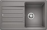 BLANCO LEGRA 45 S, SILGRANIT, alu metallic, w/o drain remote control, reversible, 450 mm min. cabinet size