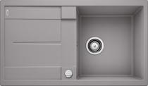 BLANCO METRA 5 S, SILGRANIT, alu metallic, with drain remote control, reversible, 500 mm min. cabinet size