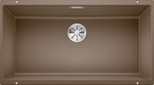 BLANCO SUBLINE 800-U, SILGRANIT, nutmeg, w/o drain remote control, w/o bowl layout, 900 mm min. cabinet size