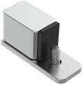 BLANCO magnet set, article number: 124429, shown as a stainless steel base with a threaded mounting bolt and a rectangular silver-and-black magnet block.
