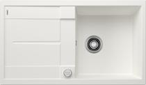 BLANCO METRA 5 S, SILGRANIT, white, with drain remote control, reversible, 500 mm min. cabinet size