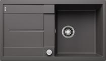 BLANCO METRA 5 S, SILGRANIT, rock grey, with drain remote control, reversible, 500 mm min. cabinet size