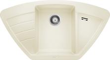 BLANCO ZIA 9 E, SILGRANIT, jasmine, w/o drain remote control, Bowl centred, 900 mm min. cabinet size