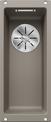 BLANCO SUBLINE 160-U, SILGRANIT, tartufo, w/o drain remote control, w/o bowl layout, 300 mm min. cabinet size