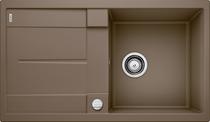 BLANCO METRA 5 S, SILGRANIT, nutmeg, with drain remote control, reversible, 500 mm min. cabinet size