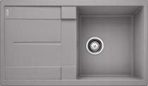 BLANCO METRA 5 S, SILGRANIT, alu metallic, w/o drain remote control, reversible, 500 mm min. cabinet size