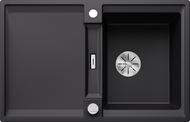 BLANCO ADIRA 45 S, SILGRANIT, black, with drain remote control, with accessories, reversible, 450 mm min. cabinet size
