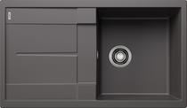 BLANCO METRA 5 S, SILGRANIT, rock grey, w/o drain remote control, reversible, 500 mm min. cabinet size