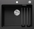 BLANCO ETAGON 6, SILGRANIT, anthrazit, mit Ablauffernbedienung, mit Zubehör, keine Beckenlage, 600 mm Untermaß