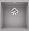 BLANCO SUBLINE 400-U, SILGRANIT, alu metallic, w/o drain remote control, w/o bowl layout, 500 mm min. cabinet size