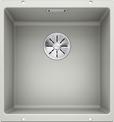 BLANCO SUBLINE 400-U, SILGRANIT, pearl grey, w/o drain remote control, w/o bowl layout, 500 mm min. cabinet size
