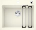 BLANCO ETAGON 6, SILGRANIT, jasmine, with drain remote control, with accessories, w/o bowl layout, 600 mm min. cabinet size