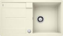 BLANCO METRA 5 S-F, SILGRANIT, jasmine, with drain remote control, reversible, 500 mm min. cabinet size