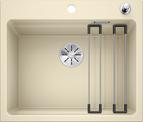 BLANCO ETAGON 6, SILGRANIT, champagne, with drain remote control, with accessories, w/o bowl layout, 600 mm min. cabinet size