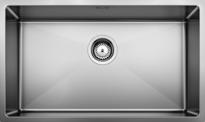 BLANCO QUATRUS R15 700-IU, Stainless steel brushed finish, w/o waste fitting, w/o bowl layout, 800 mm min. cabinet size