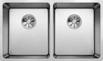 BLANCO ANDANO 340/340-IF, Stainless steel satin polish, w/o drain remote control, w/o bowl layout, 800 mm min. cabinet size