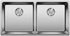 BLANCO ANDANO 400/400-IF, Stainless steel satin polish, w/o drain remote control, w/o bowl layout, 900 mm min. cabinet size
