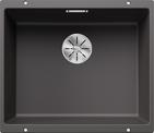 BLANCO SUBLINE 500-U, SILGRANIT, rock grey, w/o drain remote control, w/o bowl layout, 600 mm min. cabinet size